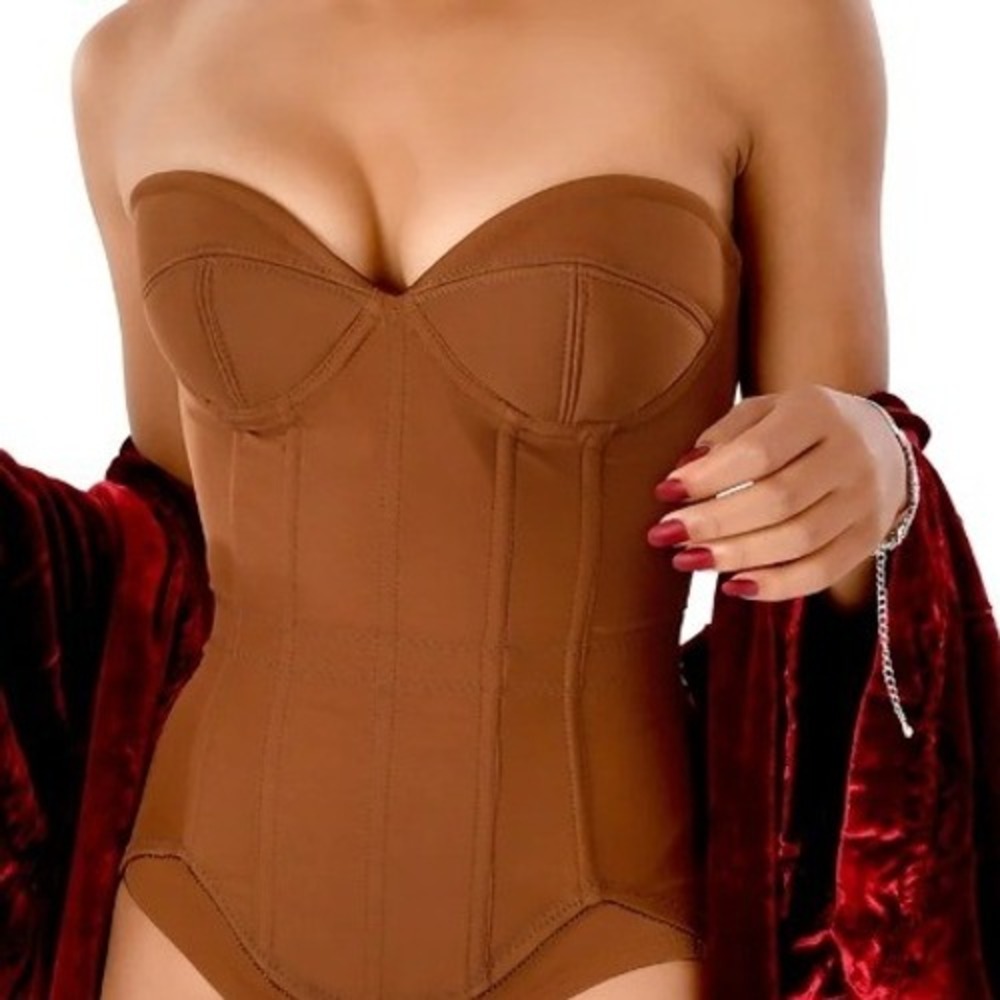 Trashy Lingerie Naked Carousel Stretch Corset in White Powerknit size 2